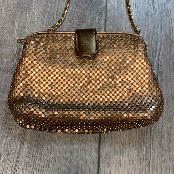Vintage Rose Gold Mesh Metal Purse - Picture 2 of 6
